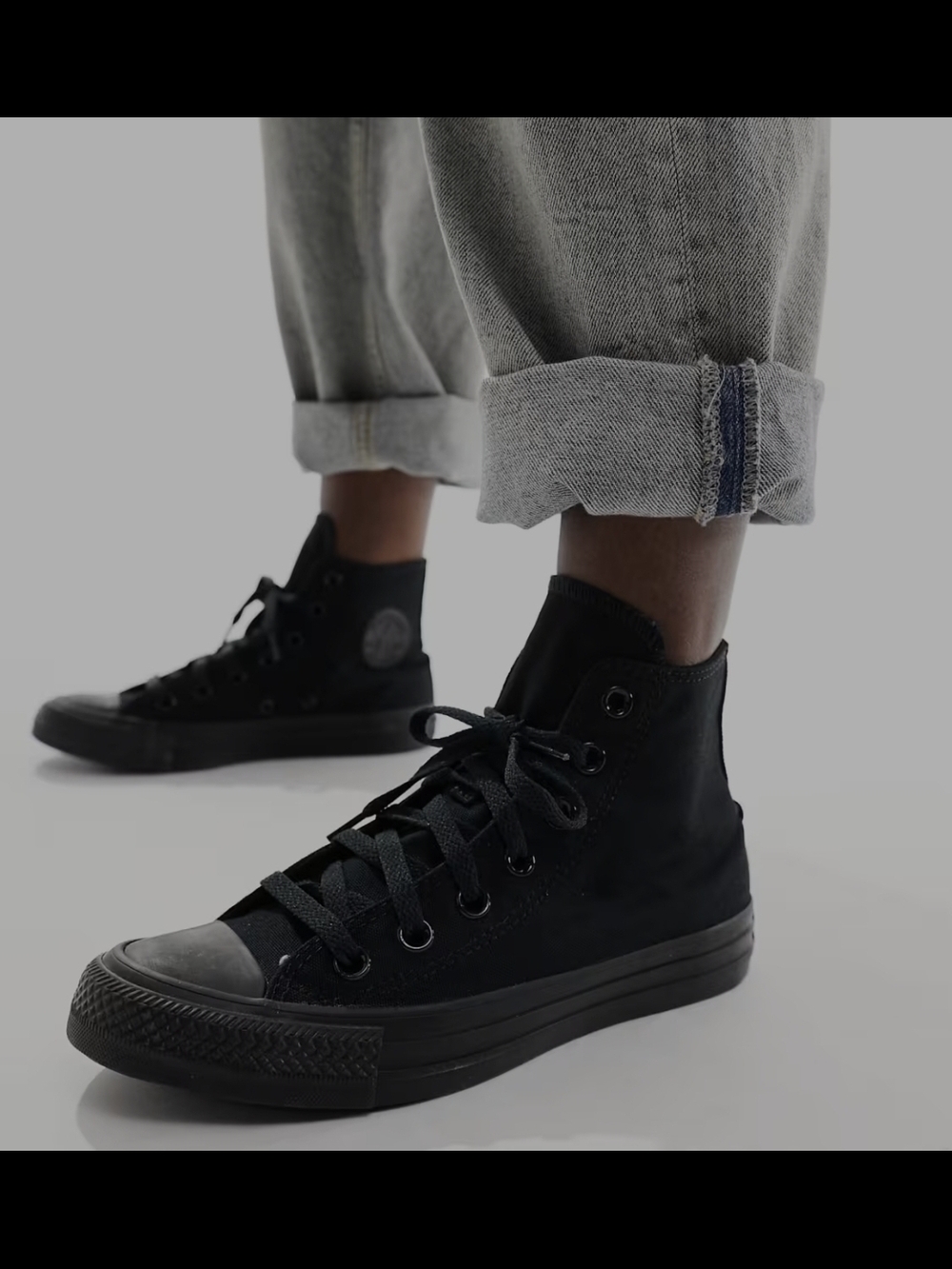 Converse Chuck Taylor All Star High All Black Men's 6,Women's8